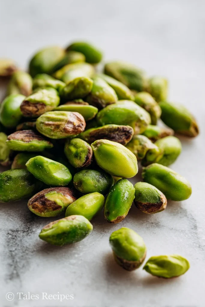 Raw shelled pistachios for fresh homemade pistachio butter