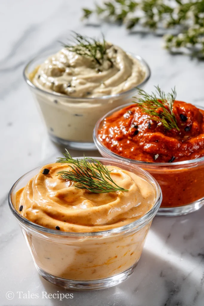 Classic, spicy, garlic sauces for smash burger recipe Blackstone burgers