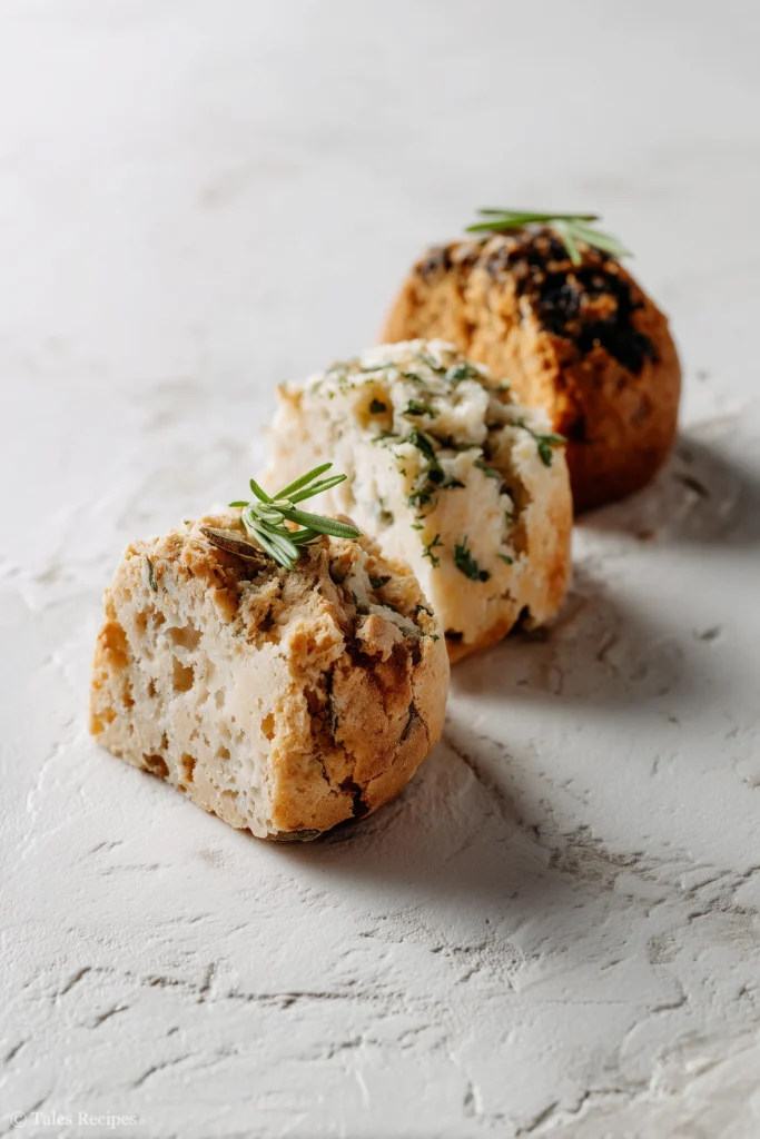 Three versions of 3 ingredient cottage cheese pizza crust including almond flour and herbs